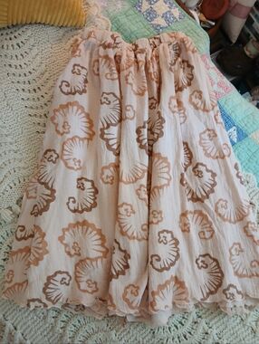 Vintage Crepe Midi Skirt Size S/M